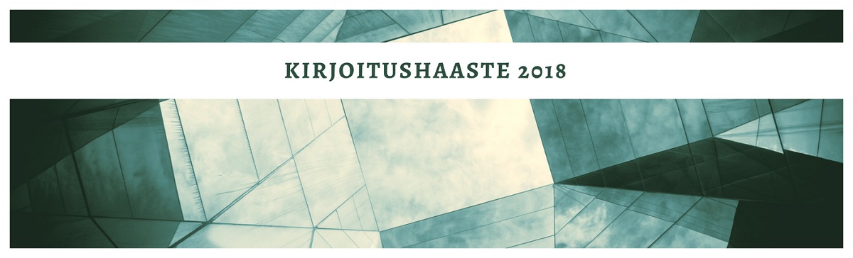 kirjoitushaaste vihreä valkoinen