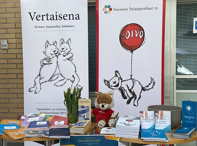 SSPn ständi Syöpäjärjestöpäivillä