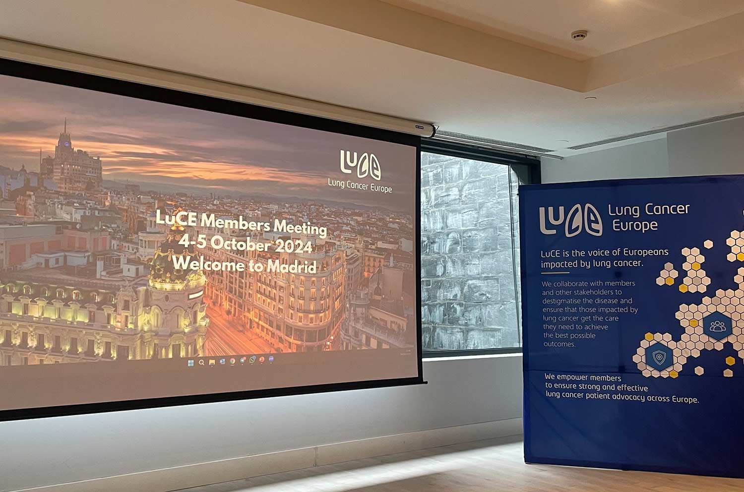 Lung Cancer Europe -järjestön jäsenkokous 2024 Madridissa